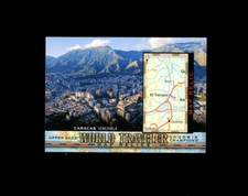 2021 Upper Deck  WORLD TRAVELER MAP RELICS CARACAS VENEZUELA! Goodwin Champions