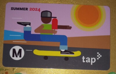 Los Angeles Summer 2024 Skateboard TAP Fare Card Bus Subway
