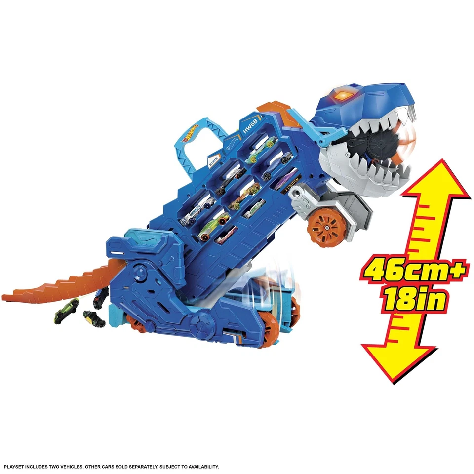 Hot Wheels Ultimate T-Rex Transporter Electronic Vehicle Storage Playset - Image 4 of 4