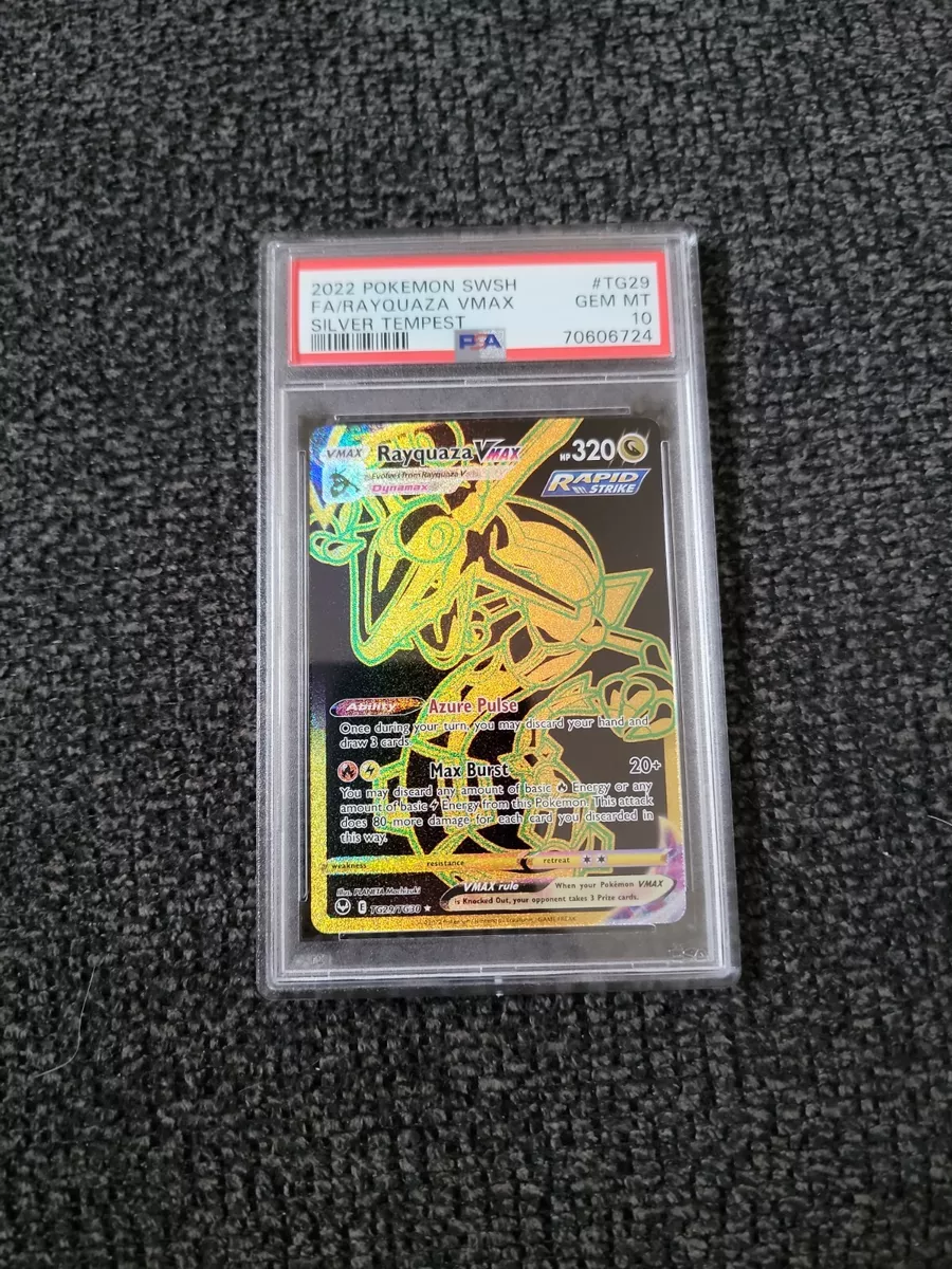 Rayquaza VMax - TG29/TG30 Gold Full Art Ultra Rare - Silver