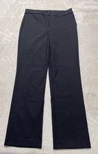 House Of Harlow 1960 Pants Womens Size 8 Black Stretch Flat Front Straight Leg