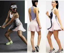 NWT ADIDAS Stella McCartney Tennis Dress w/ BACK ZIPPER gray S Small skirt