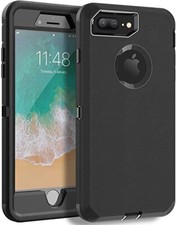 I phone 7 Plus . Heavy Duty Case Black