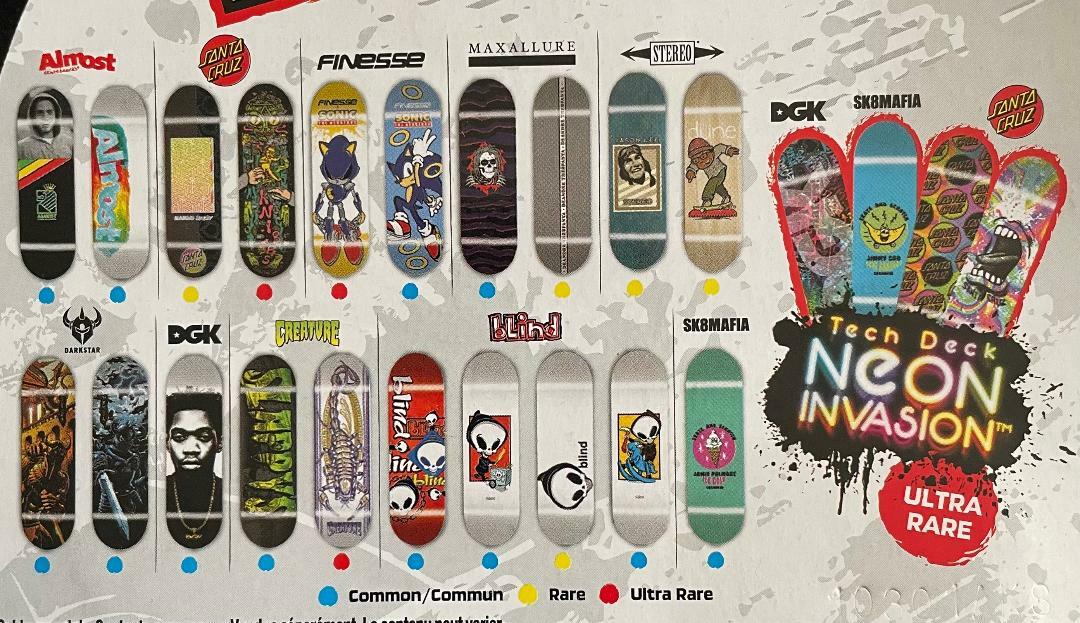 Tech Deck 96mm Fingerboard with Authentic Designs Including Ultra