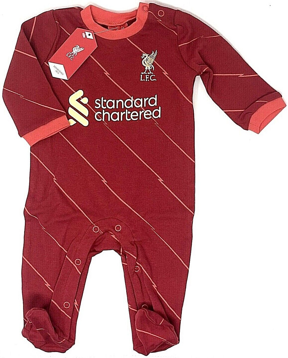 Combinaison De Nuit Bébé Liverpool FC - Rouge - 100% Coton - 0-18 Mois - Neuf Avec étiquettes