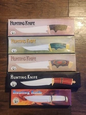 Chipaway Cutlery Hunting Knifes New In Box With Sheaths-LOT OF 5