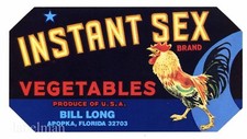 INSTANT SEX Brand, Apopka, Florida, Rooster *...