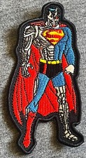 Parche figura bordada CYBORG SUPERMAN DC Universe Reign Supermen muerte de