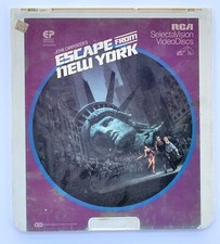 1982 ESCAPE FROM NEW YORK - CED Video Disc - Laser Disc