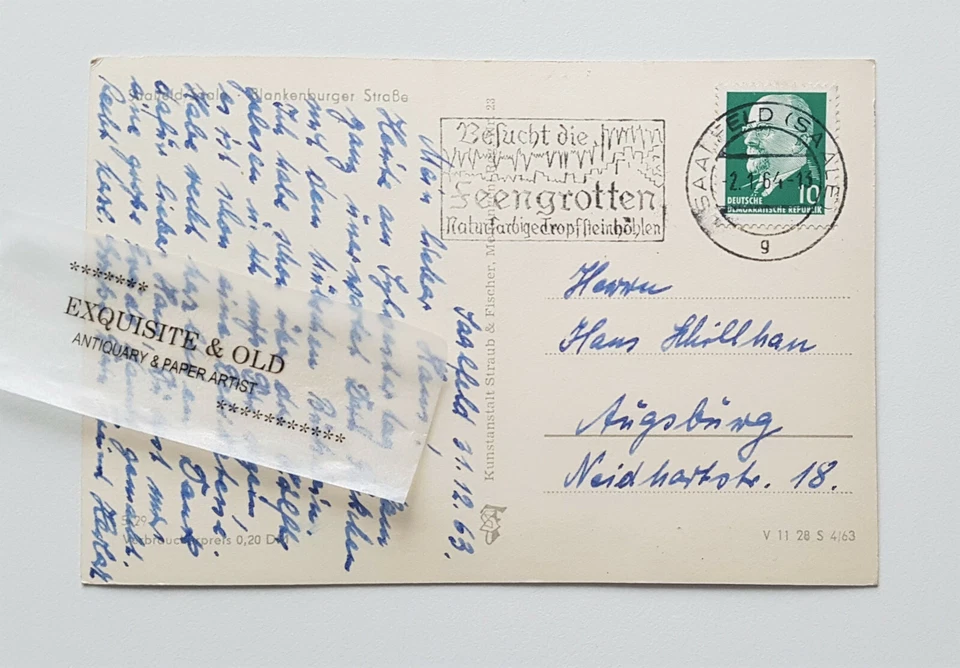 AK Saalfeld Saale Blankenburger Straße Capitol Gasthaus Postkarte Ansichtskarte - Bild 2 von 2