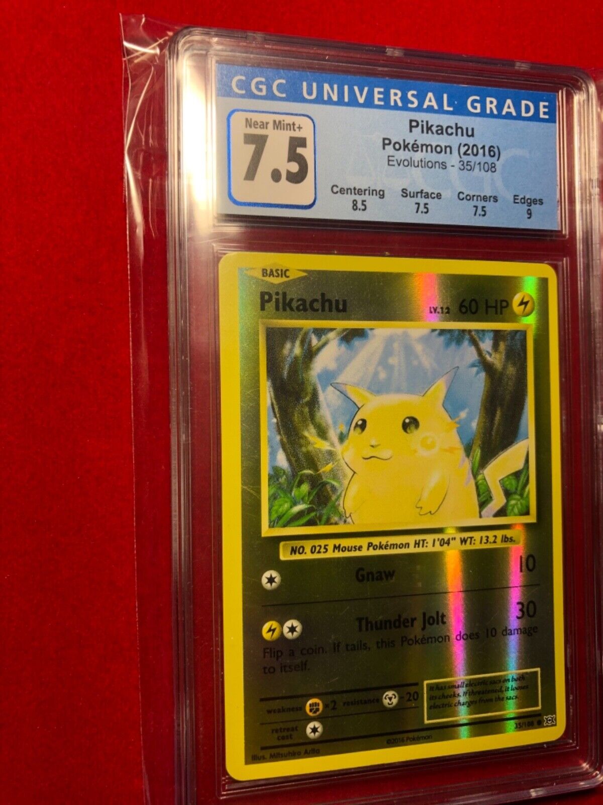 Pokemon Card XY Evolutions Holo Pikachu 35/108. Shattered Holo Values -  MAVIN