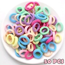 Baby Girl Hair Elastics Bobbles Small  Kids Soft Bands Snag Free Accessories UK