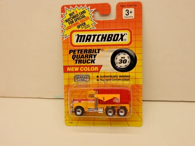Vintage Matchbox #30 "New Color" Pace Construction Peterbilt Quarry Truck - image 1 of 4