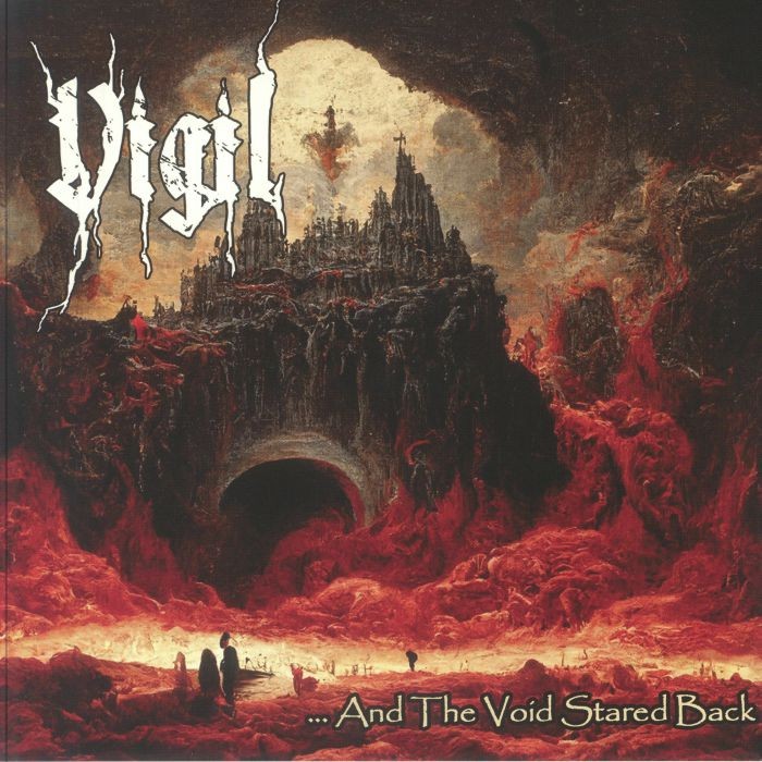 VIGIL - And The Void Stared Back - transluecent red marbled vinyl LP + insert