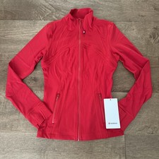 lululemon Define Jacket Nulu NWT full length oxford red Size 10