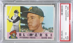 1960 Topps Bill Mazeroski #55 PSA 6 HOF