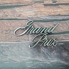 Gm Pontiac 9864186 1971 1972 Grand Prix Sail Panel Script Emblem Nameplate Oem