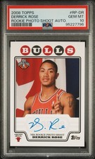 2008 Topps DERRICK ROSE ROOKIE AUTO Photo Shoot PSA 10 Gem Mint (RARE - POP 5!)