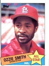 1985 Topps Ozzie Smith All Star #715 St. Louis Cardinals MLB Baseball Hall of...