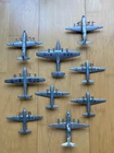 Dinky toys aircraft bundle diecast airliners vintage not Corgi planes job lot