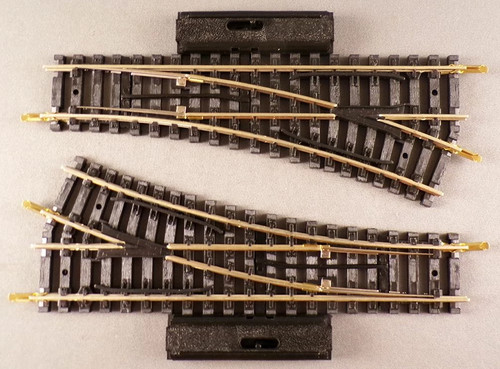 Jouef 408458 Ho 2 Aiguillages Manuels à Droite Rails Maillechort 22°30 R 385 Neu | Condition: Neuf