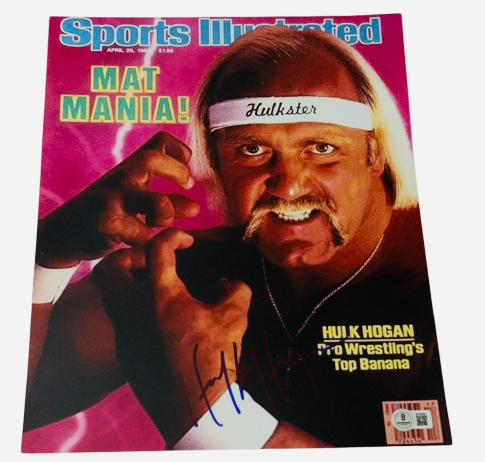 Hulk Hogan Autographed Signed 11x14 Photo Authentic WrestleMania Hulkster Beckett 