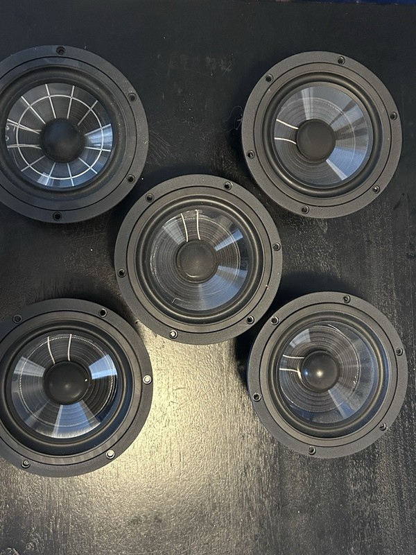Vienna Acoustics Mozart Grand Speaker Drivers Lot of 5, MPN 1031 1034 1045