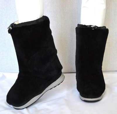 BOGNER LES ARCS DAMEN BOOTS LAMMFELL STIEFEL APRES SKI SCHWARZ 595   Gr 40 NEU