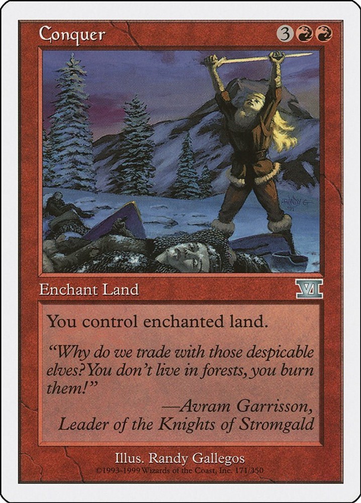 Conquer Classic Sixth Edition MTG LP card
