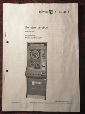 Anleitung Handbuch für Novo Superstar NSM Löwen Geldspielgerät - Bild 1 von 3