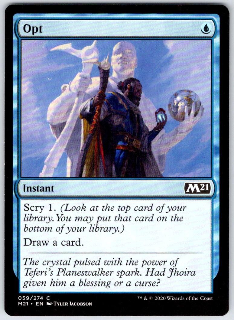 Opt 59 Common Core Set 2021 Magic: The Gathering Near Mint