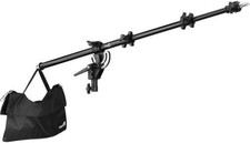Adjustable Mid-Range Tripod Boom Arm for Light Stand with 5 Lb Capacity Sandbag