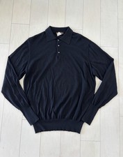 Loro Piana Shirt Men  s Sz 42 L 70/30 Cashmere Silk Long Sleeve Pullover Sweater