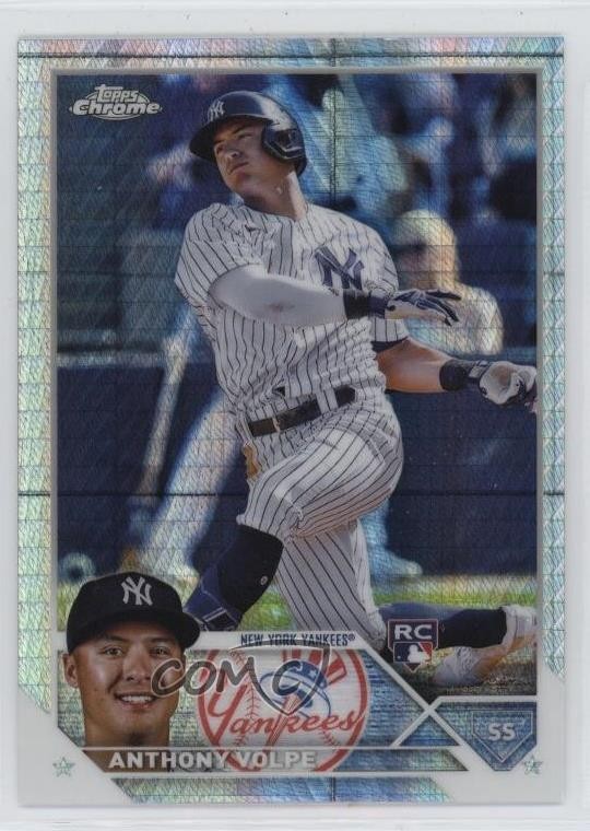 2023 Topps Chrome Prism Refractor Anthony Volpe #4 Rookie RC