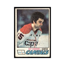 Guy Charron 1977 O-Pee-Chee #145 Washington Capitals Hockey Card EX