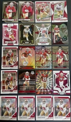 Deebo Samuel 20 Card Lot 49ers Silver Mosaic Prizm, Inserts, Parallels