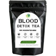 Jamaican Garden Blood Detox Tea, 100 Wildcrafted Herbs with Guaco, Burdock R...