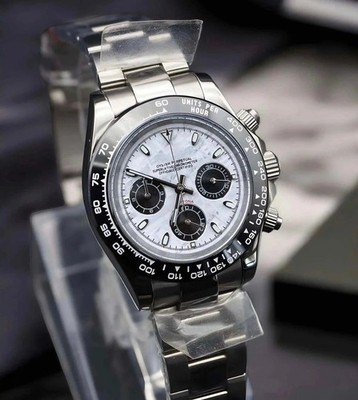 SEIKTONA Chrono   Ceramic Bezel, Mother of Pearl Dial, VK63