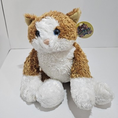Create A Bear Cat Kitten Kitty Plush Stuffed Animal Toy Tan Brown White RARE