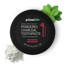 Primal Life Organics -Dirty Mouth Toothpowder, Activated Charcoal Tooth Clean...