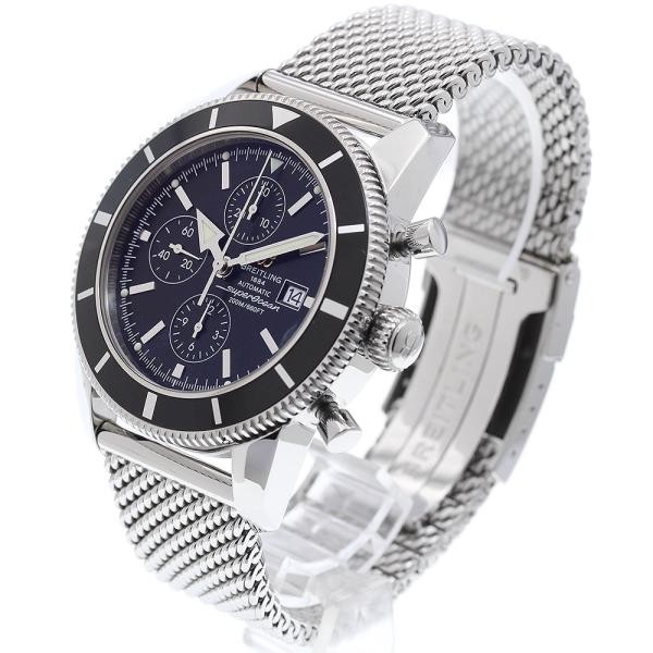 BREITLING SUPEROCEAN HERITAGE A13320 46mm SS Black #C26428