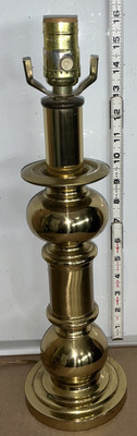 stiffel solid brass table lamp Small No Shade 16  Tall