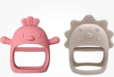 Baby Teething Gloves 100 Silicone Food Grade BPA Free 3 Months Brand New Boxed