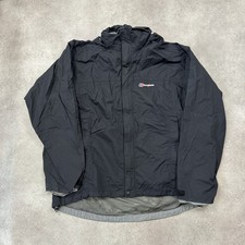 Berghaus Rain Jacket Mens XL Outdoor Hiking Expedition Coat, Black