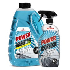 Scheiben Frostschutz 3L bis zu -25°C und POWER Enteiser 750ml NIGRIN POWER