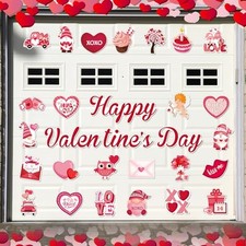 30 Pcs Valentine's Day Garage Door Magnets Decoration Happy Valentine's Day 