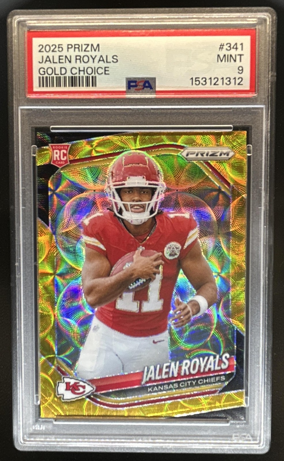 Jalen Royals Panini Prizm #341 Gold Choice