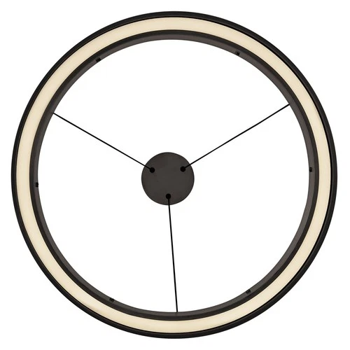 Fredrick Ramond FR41475 Althea 26"W LED Ring Chandelier - Black - Picture 5 of 12