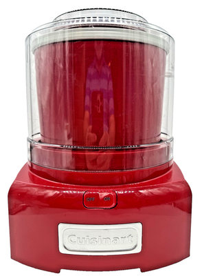 Cuisinart ICE-21 Frozen Yogurt Ice Cream Sorbet Maker 1.5 Qt Red