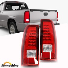 For 2003-2006 Chevy Silverado 1500 Gmc Sierra Red Led Tail Lights Brake Lamps